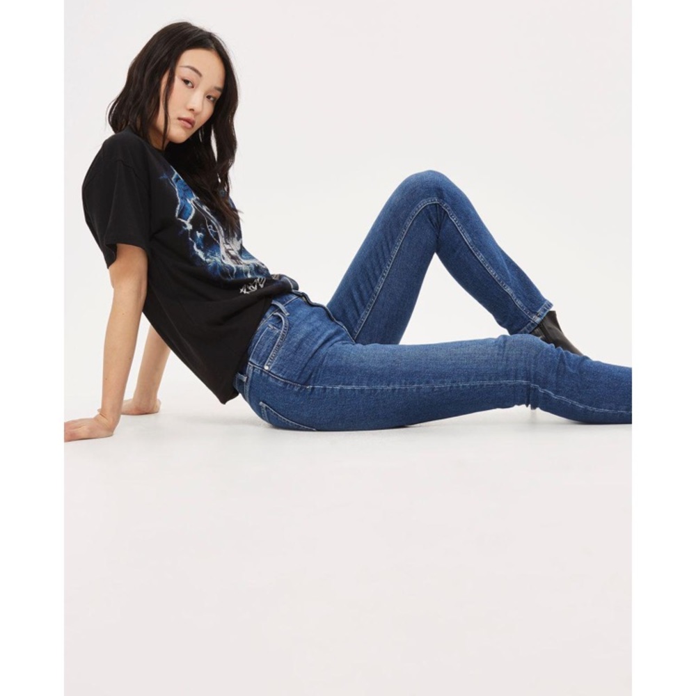 Topshop Moto Baxter Slim Straight Leg